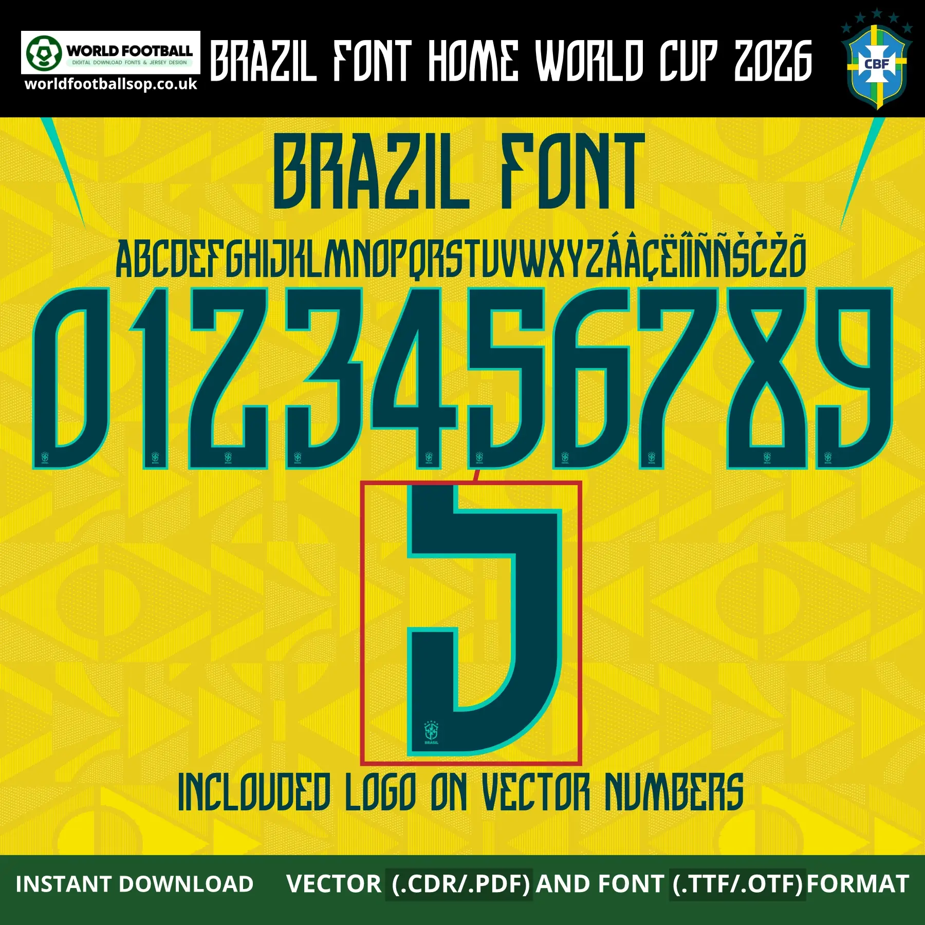 Brazil Font Home World Cup 2026 | TTF, OTF & Vector (CDR, PDF)