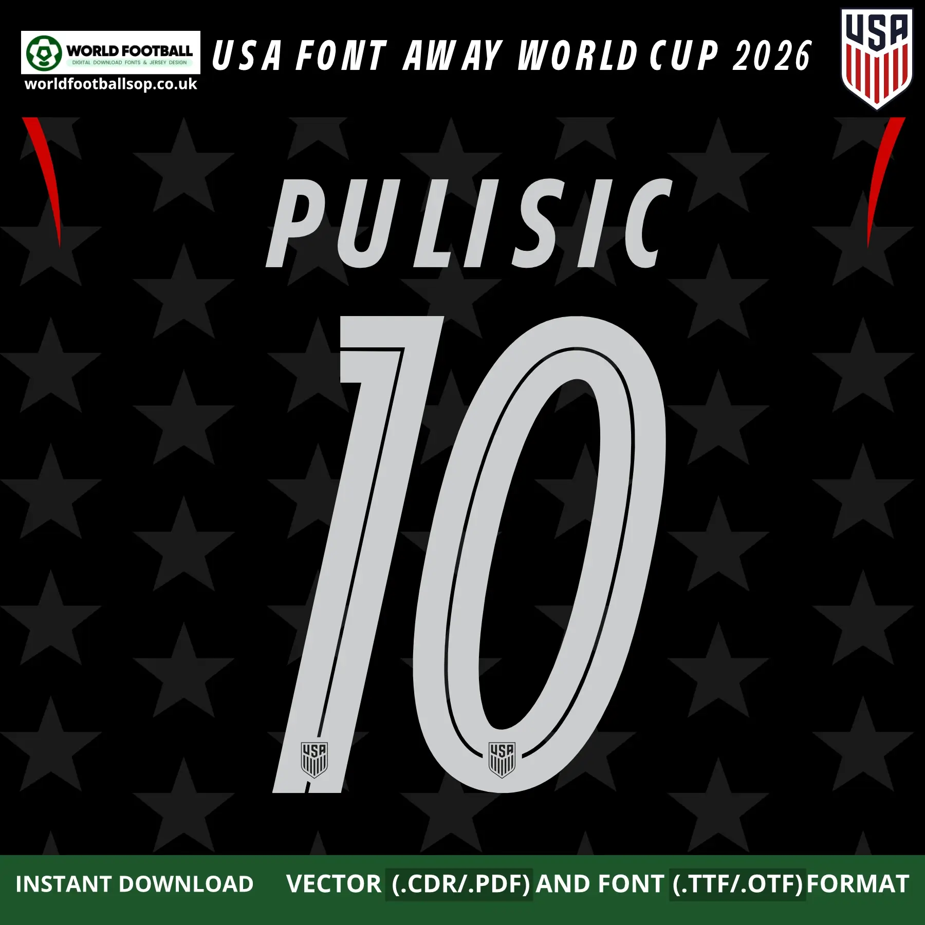 USA Font Away World Cup 2026 | TTF, OTF & Vector (CDR, PDF)